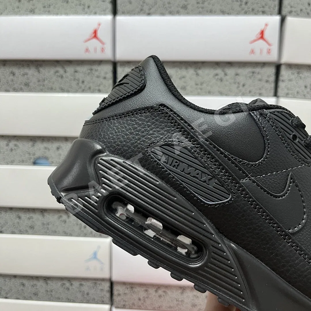 나이키 [MAX] 에어 맥스 90 CZ5594-001 201056 Nike Air Max 90 Leather Triple Black 상세 이미지 6