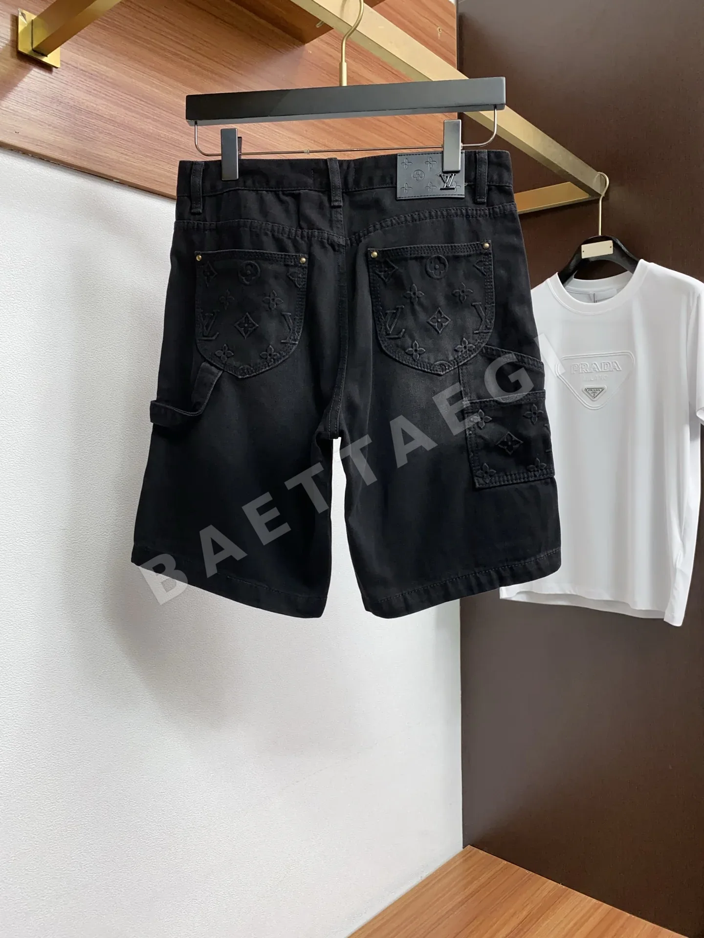 루이비통 데님 남성 반바지 상세 이미지 8