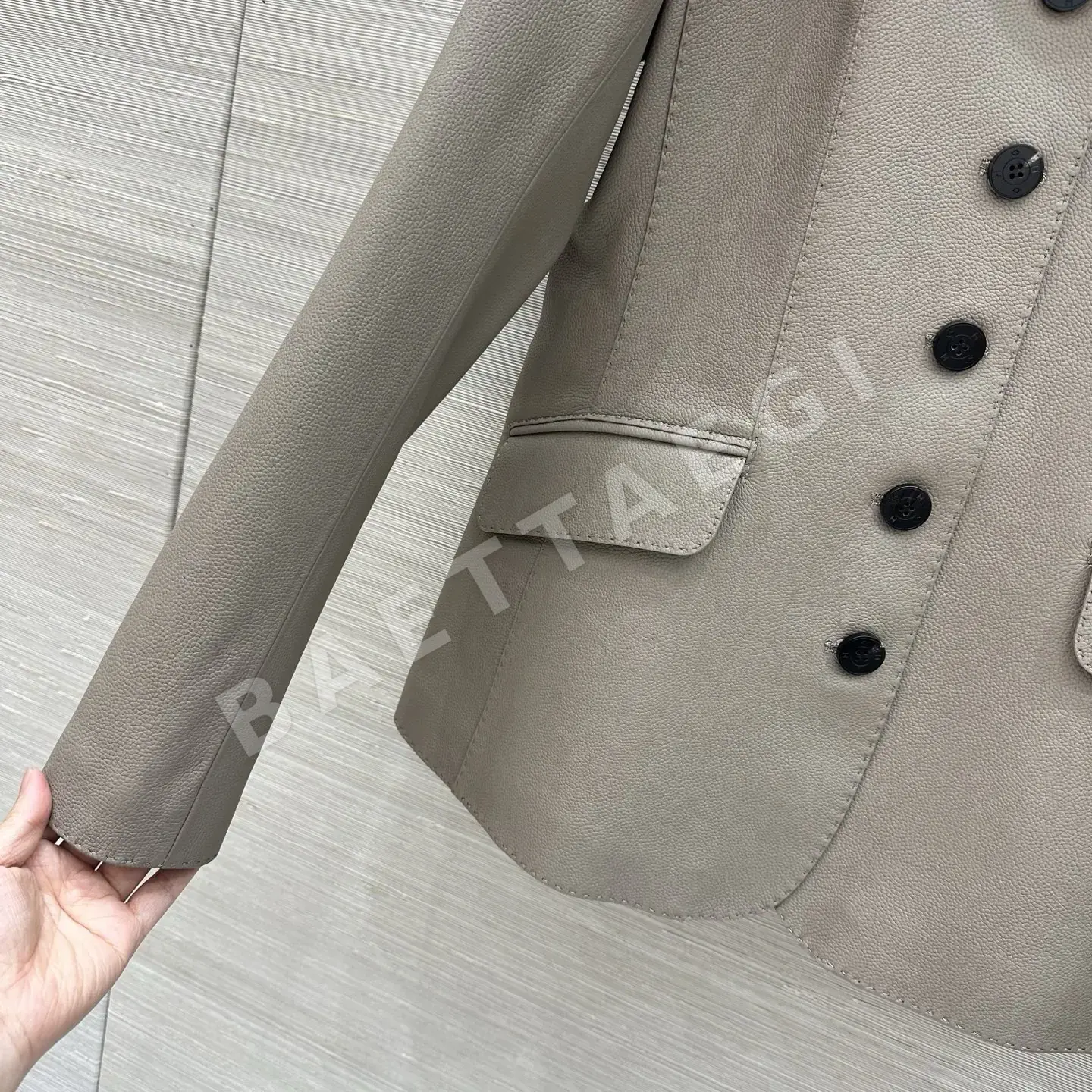 에르메스 램스킨 테일러드 여성 자켓 상세 이미지 6