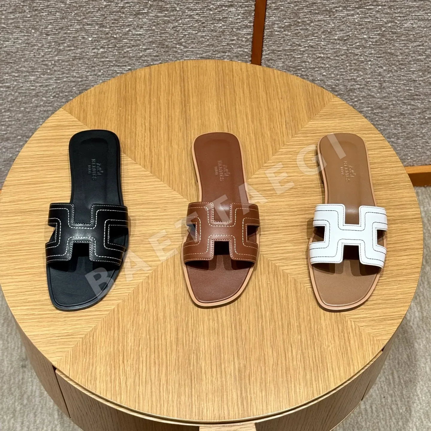 에르메스 오란 슬리퍼 퓨어 화이트 8527 상세 이미지 6