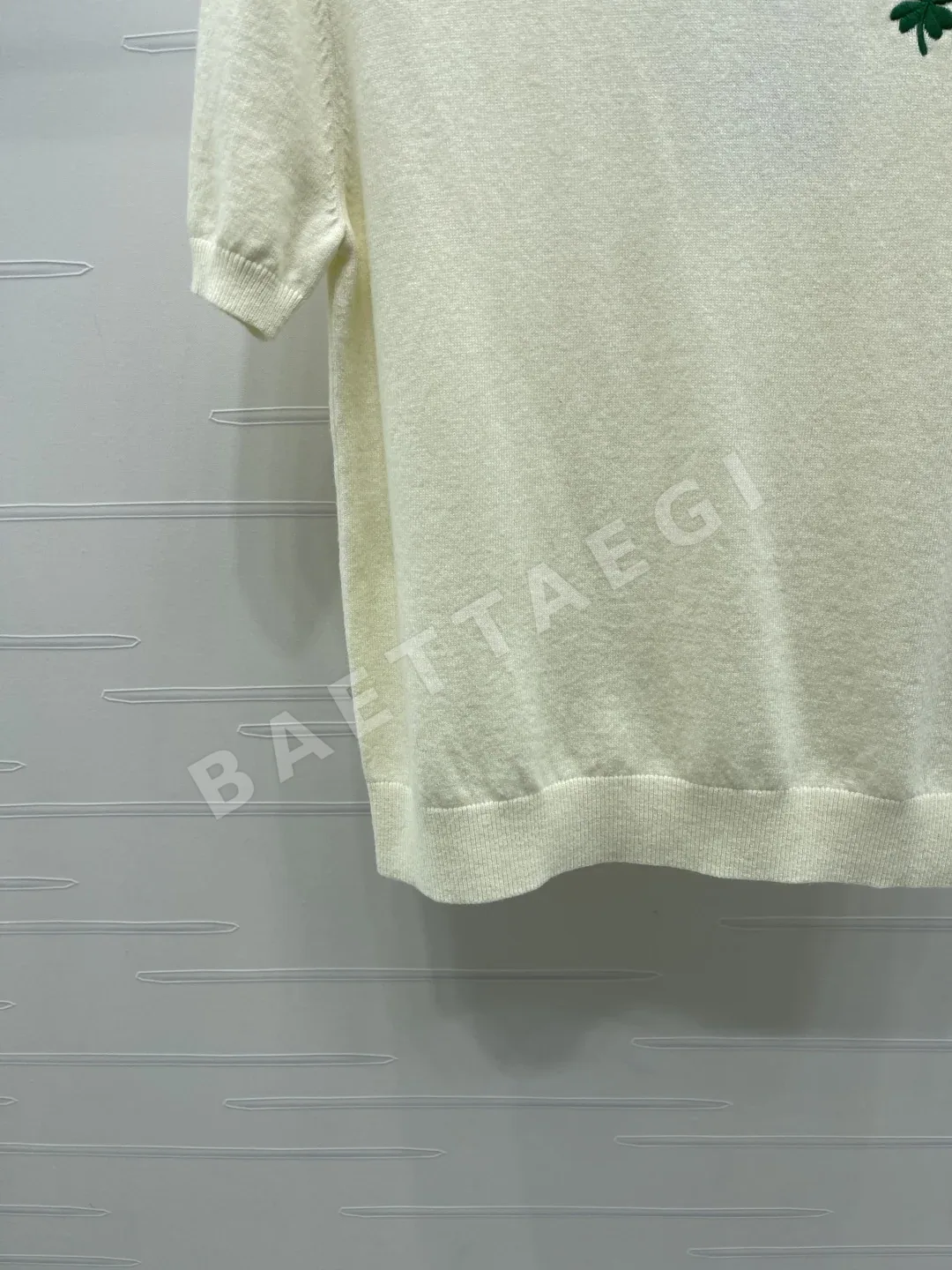 디올 크루넥 니트 반팔 탑 상세 이미지 5