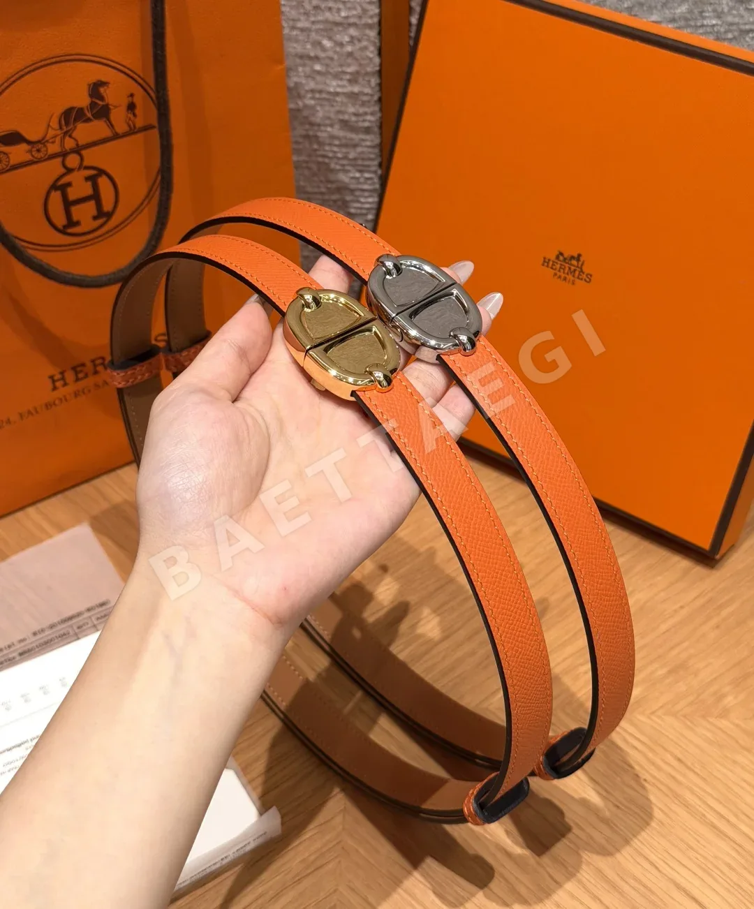 에르메스 앱송 카프스킨 H 버클 벨트 상세 이미지 6