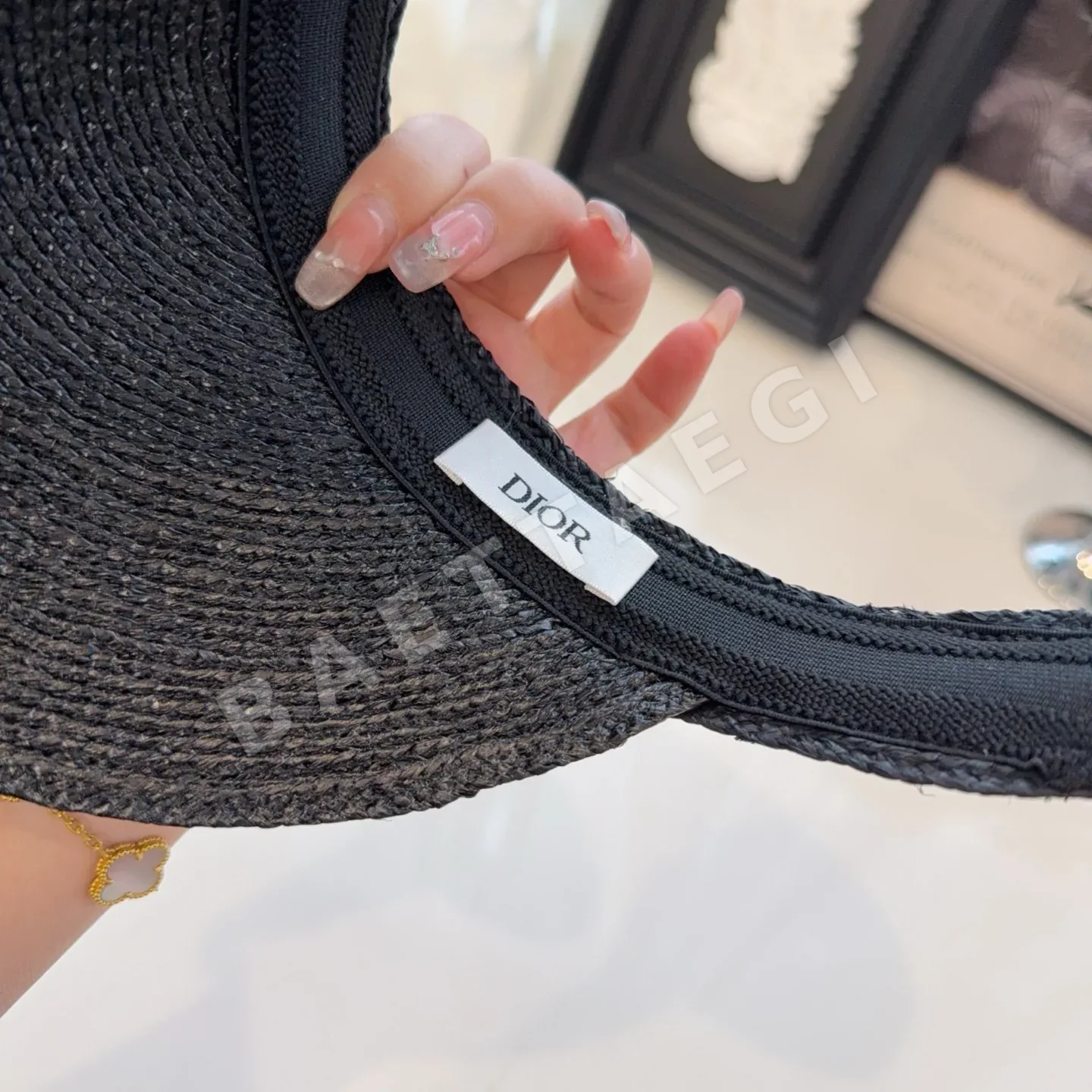 디올 라피아 바이저 모자 상세 이미지 6