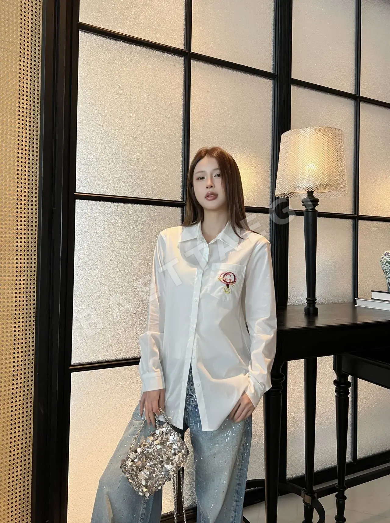 구찌 여성 절제된 디자인 셔츠 91808