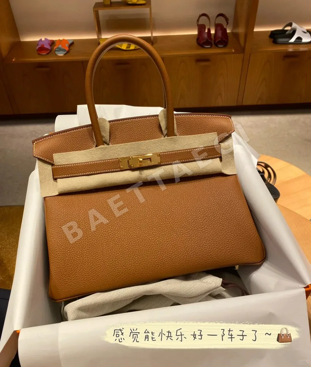 에르메스 토고 금갈색 30 cm 가방 상세 이미지 4