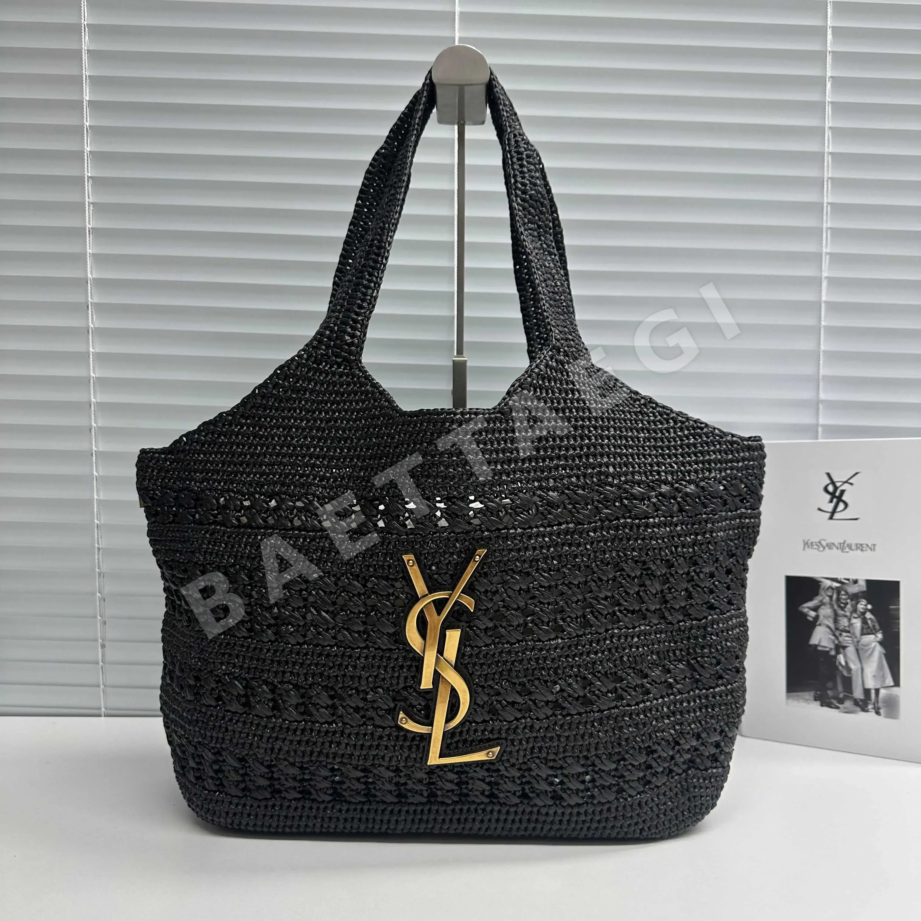 생로랑 라피아 위빙 가방 868748