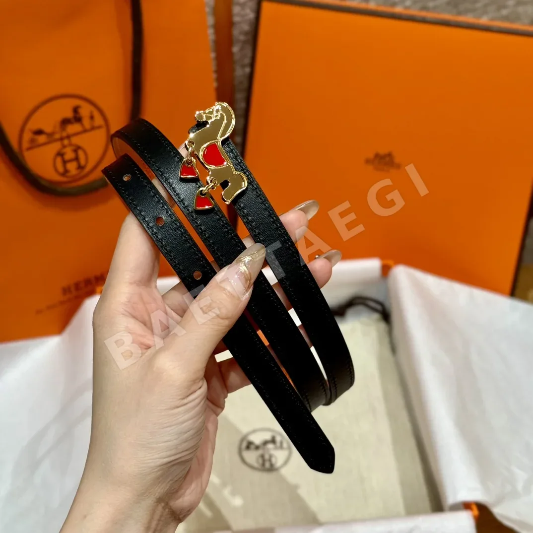에르메스 그레나인 양면 송아지가죽 벨트 175267