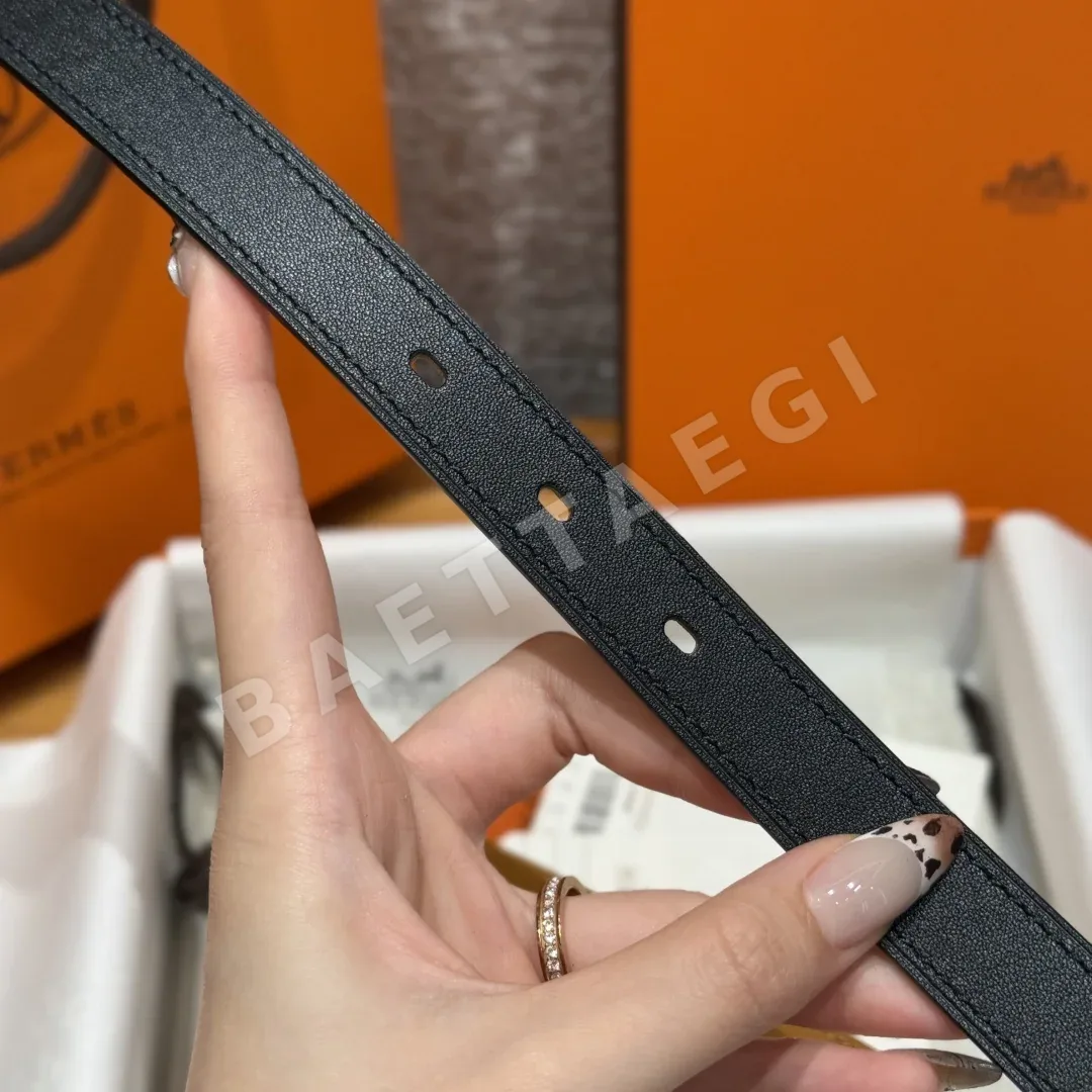 에르메스 미니 클로 골드 버클 카프스킨 벨트 상세 이미지 6