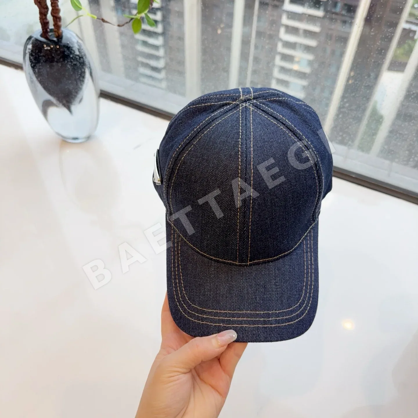 프라다 데님 피셔맨 캡 상세 이미지 3