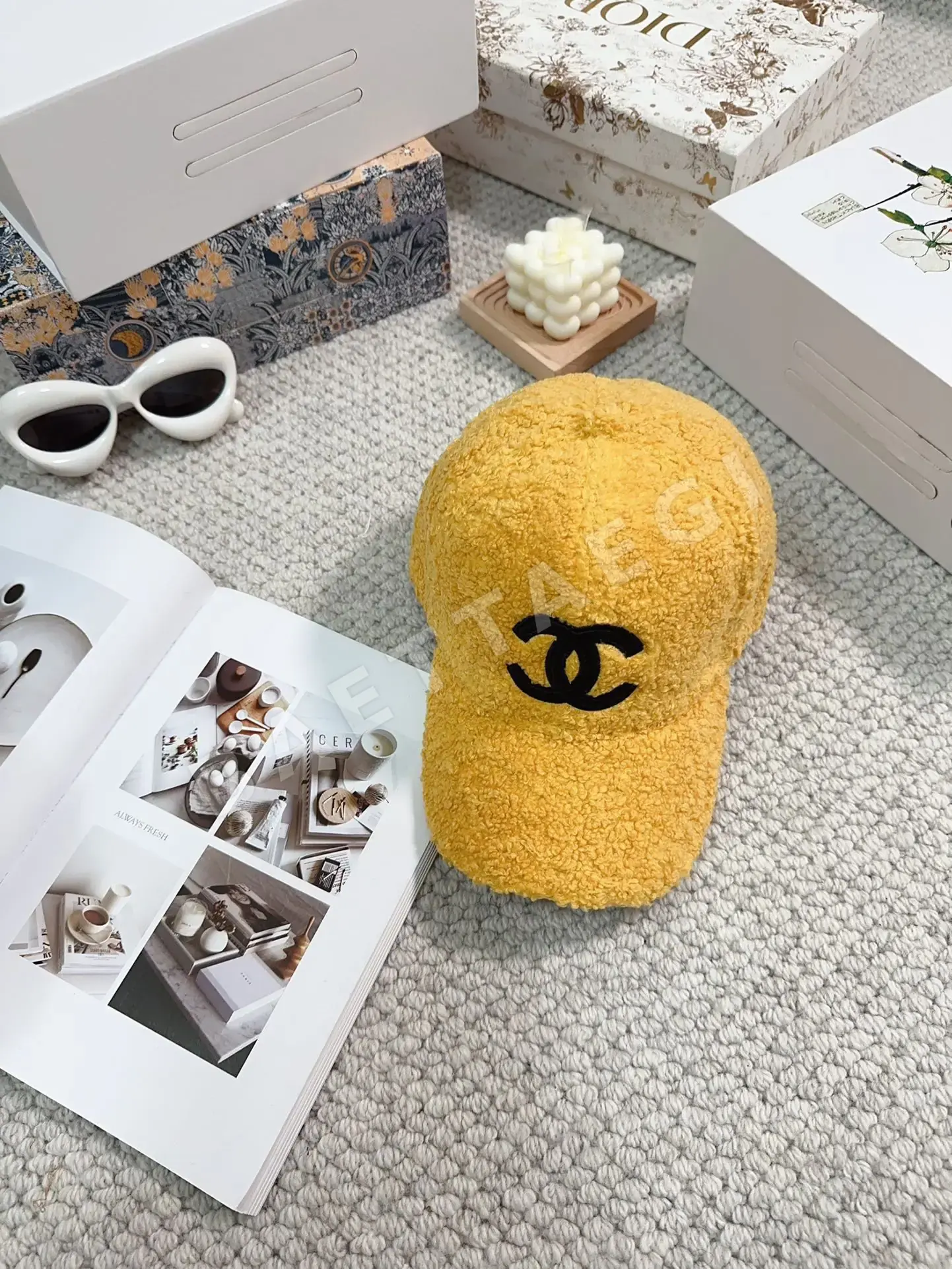 샤넬 램스킨 야구모자 상세 이미지 1