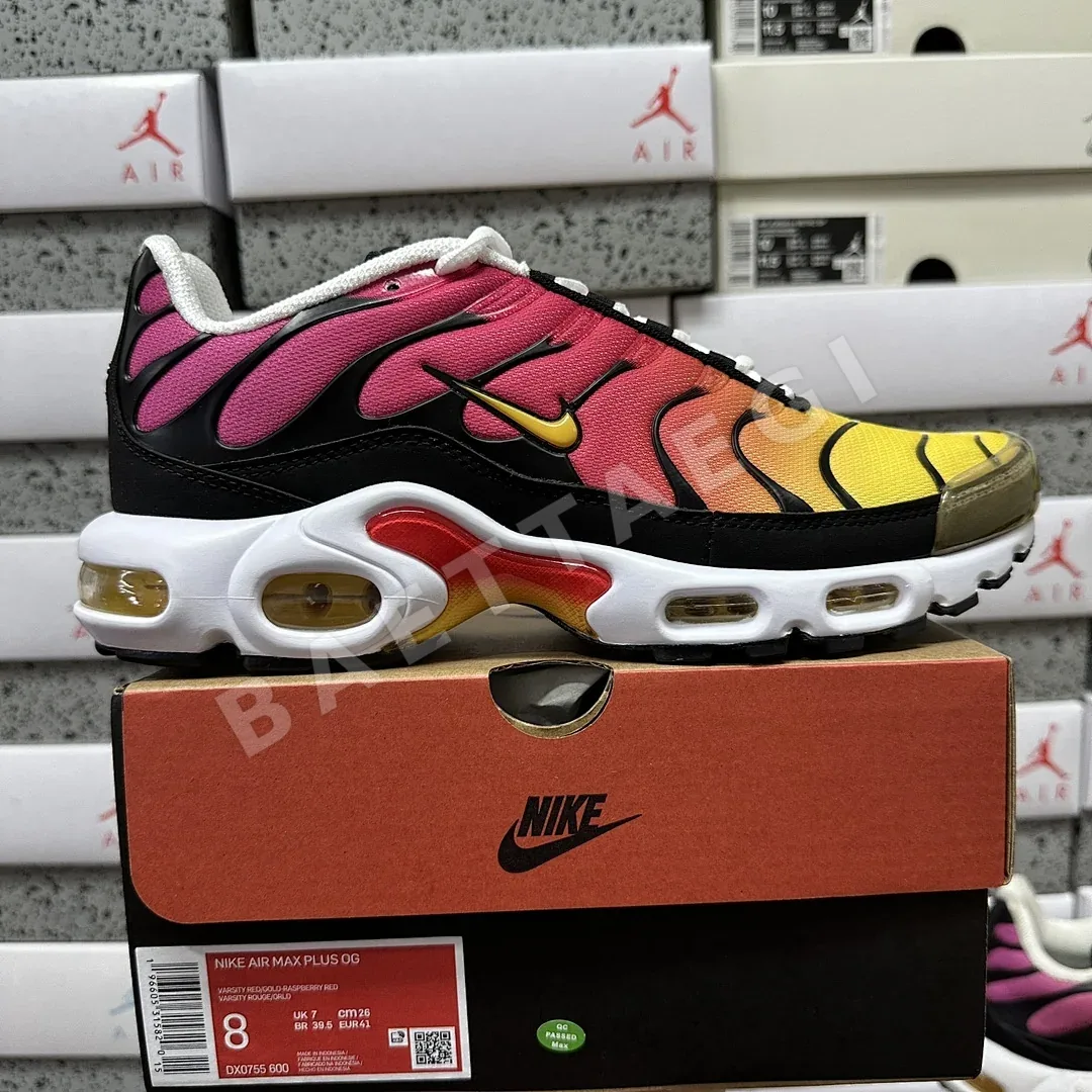 나이키 [DF] 에어 맥스 플러스 DX0755-600 201342 Nike Air Max Plus Yellow Pink Gradient