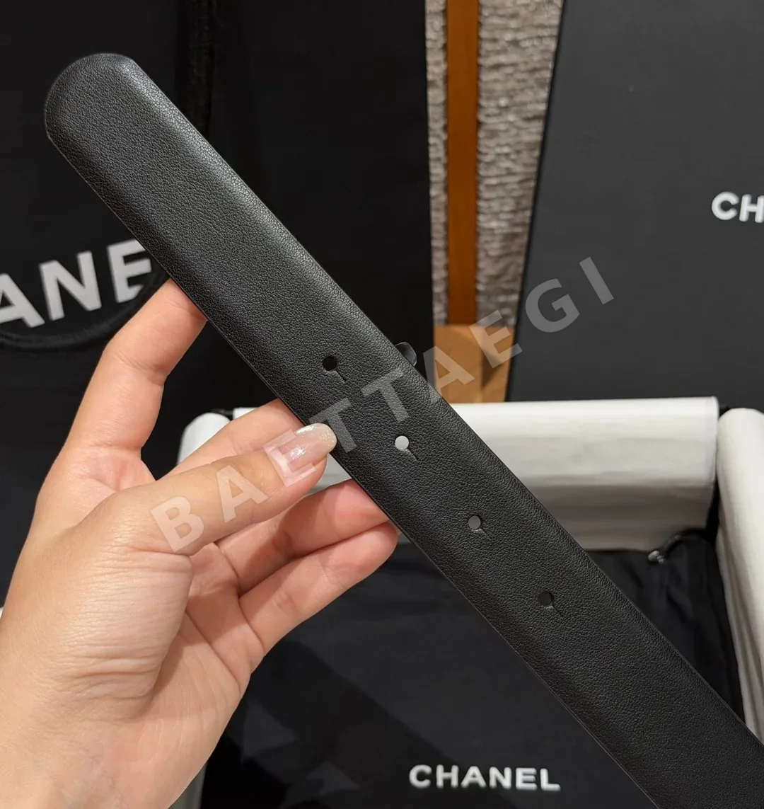 샤넬 클래식 더블 C 골드 메탈 버클 벨트 상세 이미지 9