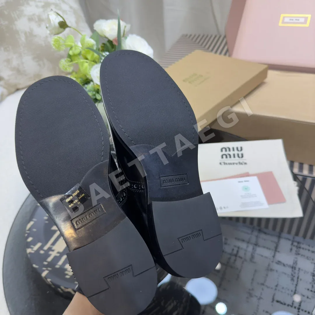 미우미우 브로그 슈즈 신발 상세 이미지 7