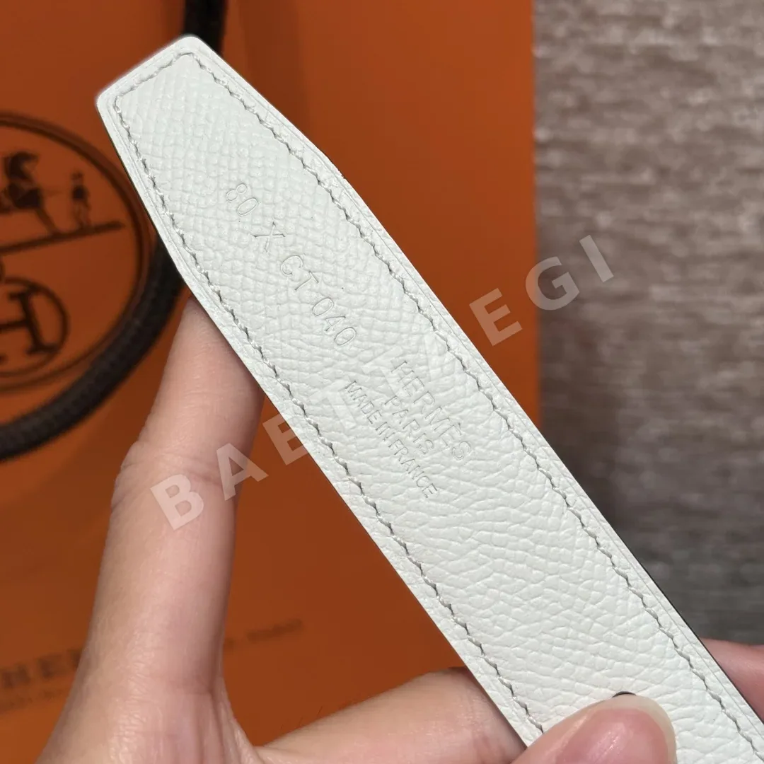 에르메스 H자형 버클 스위프트 엡솜 가죽 양면 벨트 상세 이미지 8