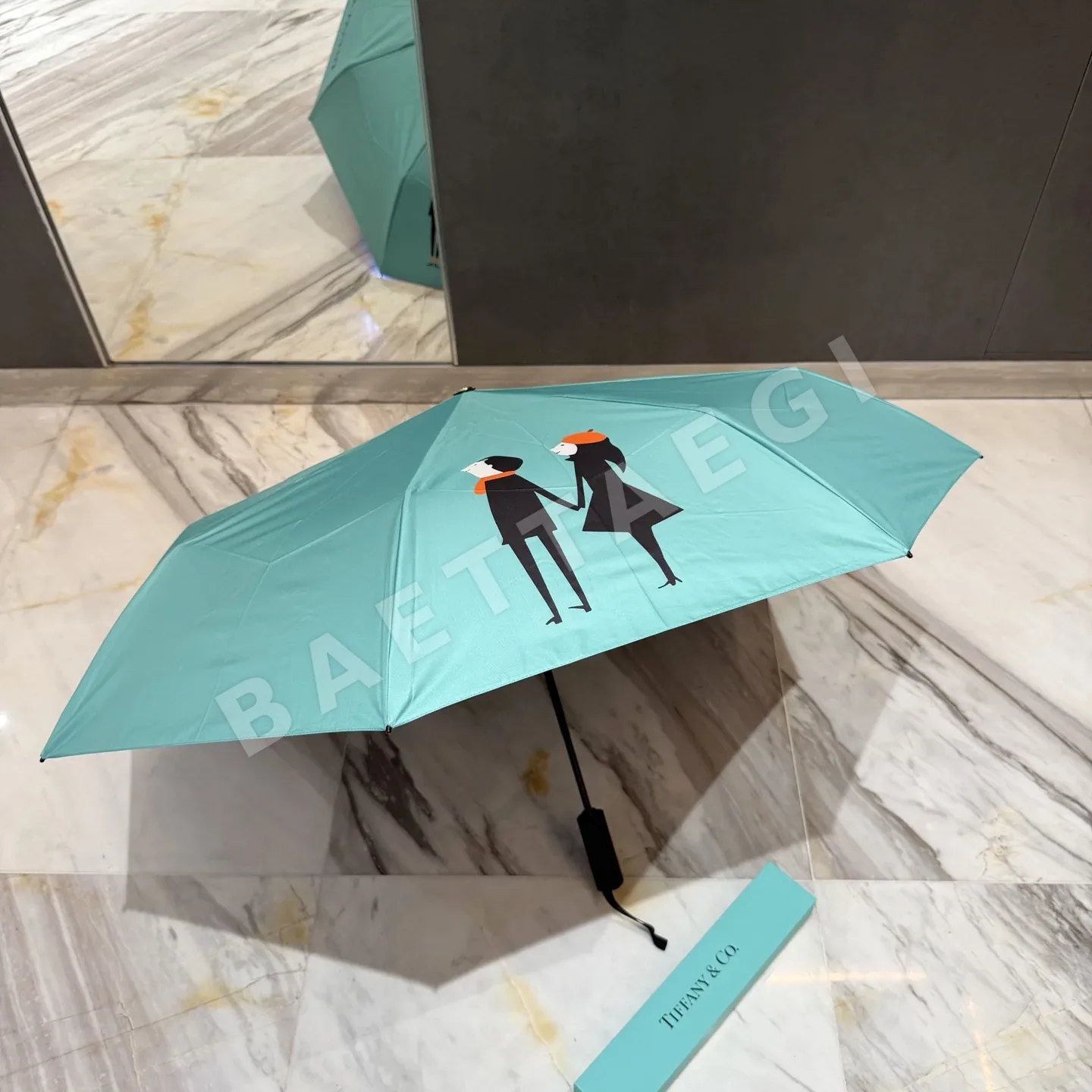티파니 전자동 접이식 자외선 차단 우산 상세 이미지 7