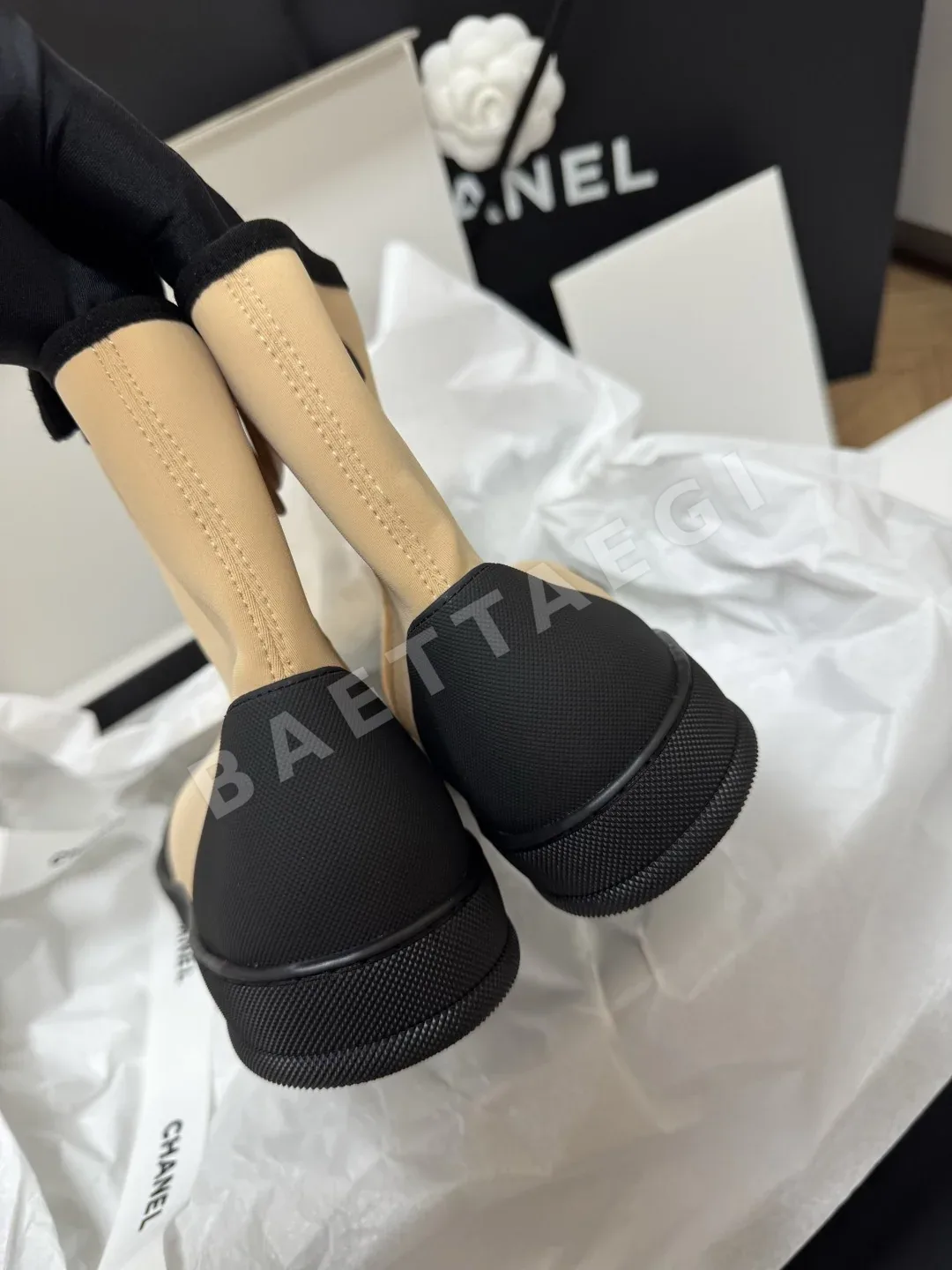 샤넬 코코비치 스트레치 앵클 부츠 상세 이미지 8