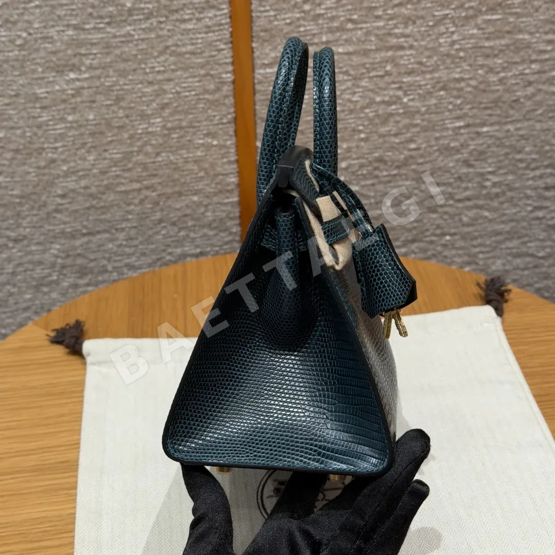에르메스 버킨 20 도마뱀 가죽 가방 상세 이미지 3