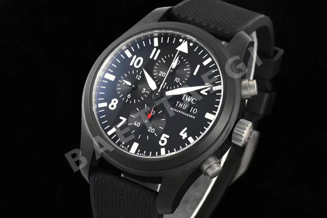 IWC 파일럿 탑건 크로노그래프 블랙 세라믹 시계 상세 이미지 3