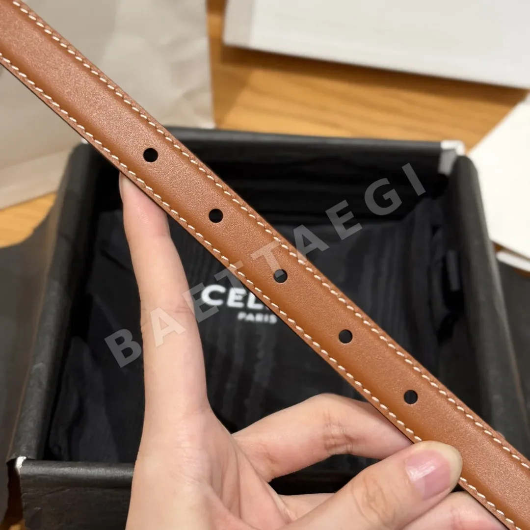 셀린느 개선문 금장 소가죽 여성 벨트 상세 이미지 6