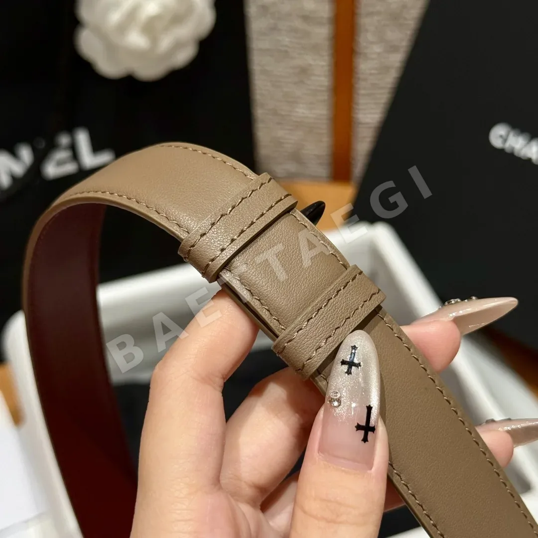샤넬 가죽 벨트 25mm 상세 이미지 4