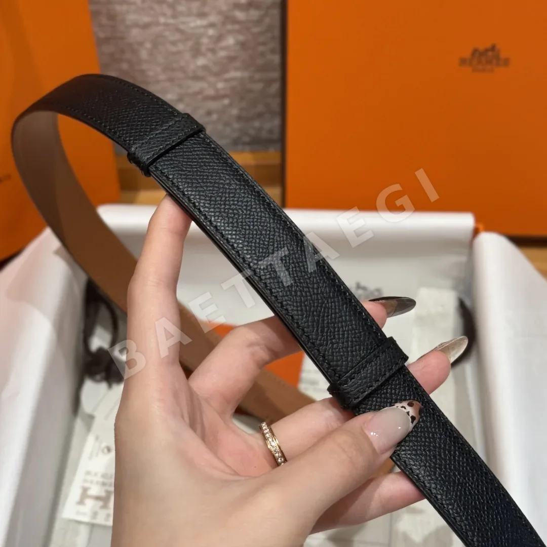 에르메스 켈리 금도금 버클 카프스킨 벨트 상세 이미지 8