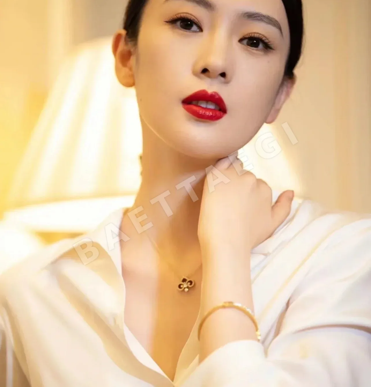 티파니 아이리스 플라워 레드 아게이트 스털링 실버 목걸이 상세 이미지 4