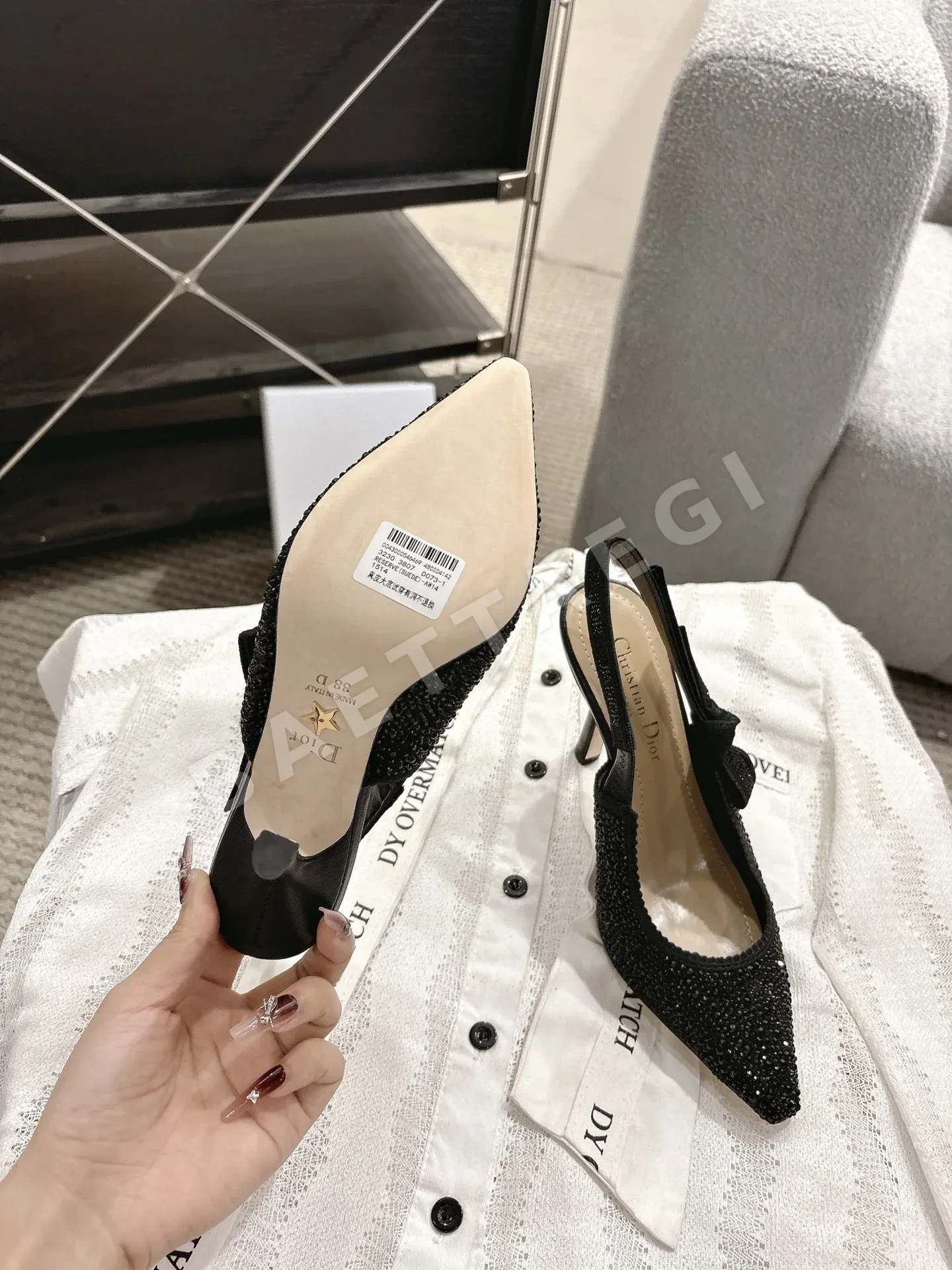디올 리본 키튼힐 샌달 상세 이미지 6