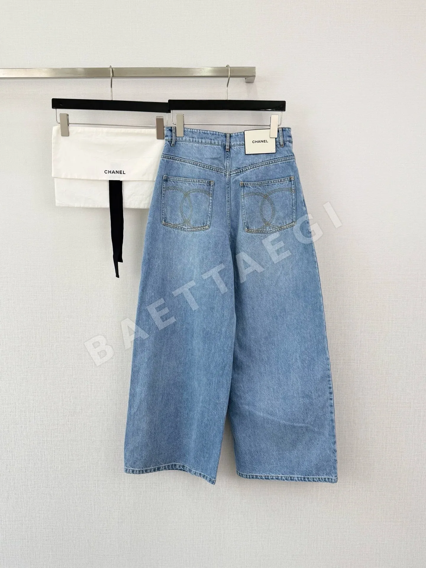 샤넬 26A 와이드 데님 바지 상세 이미지 2