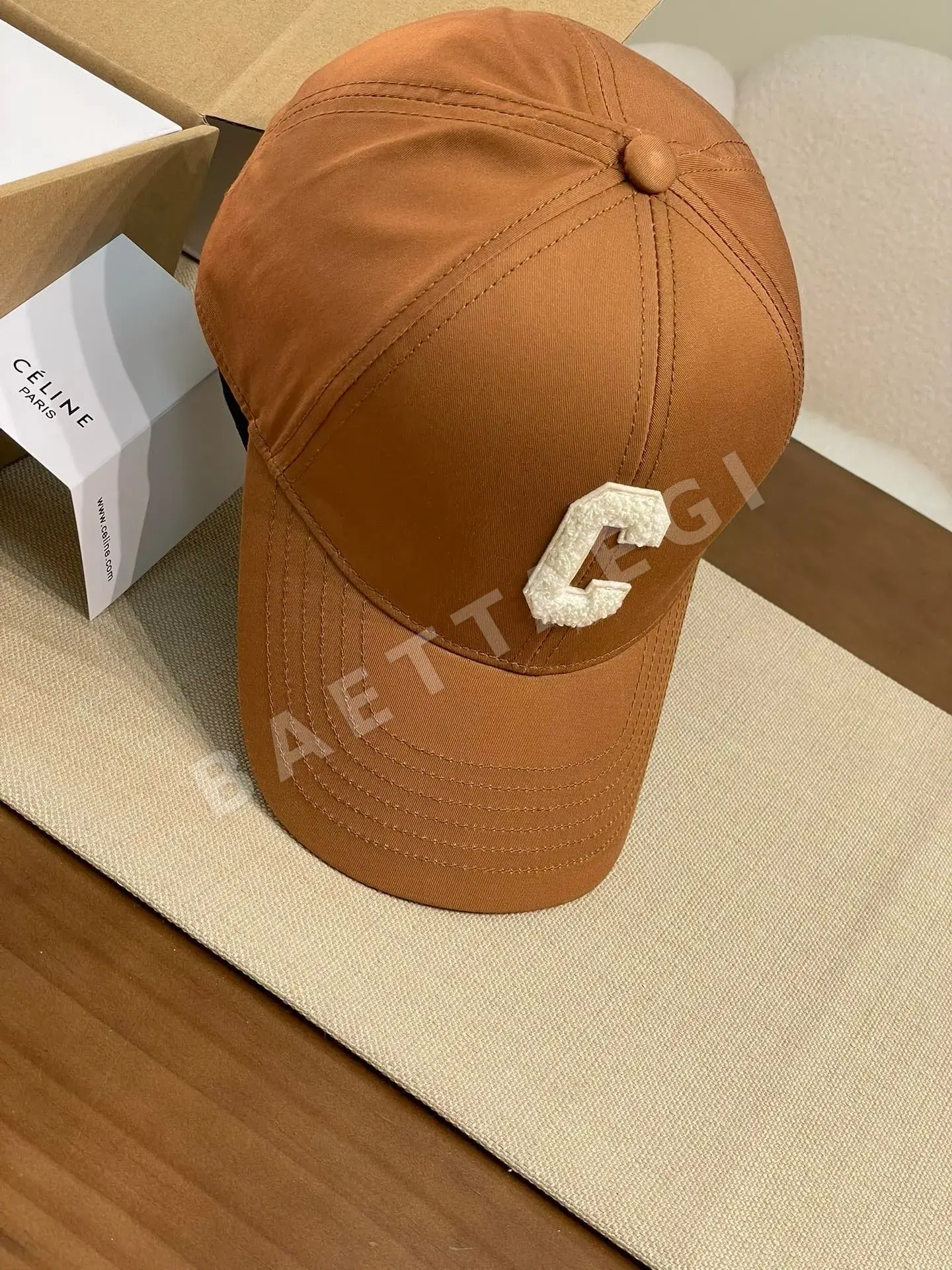 셀린느 더블 C 자수 베이스볼 캡 상세 이미지 7