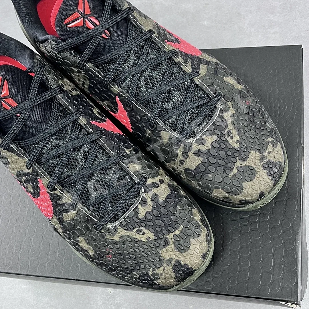 나이키 [GX] 코비 6 프로트로 블랙 레드 FQ3546-001 201374 Nike Kobe 6 Protro Italian Camo ZK6 상세 이미지 2