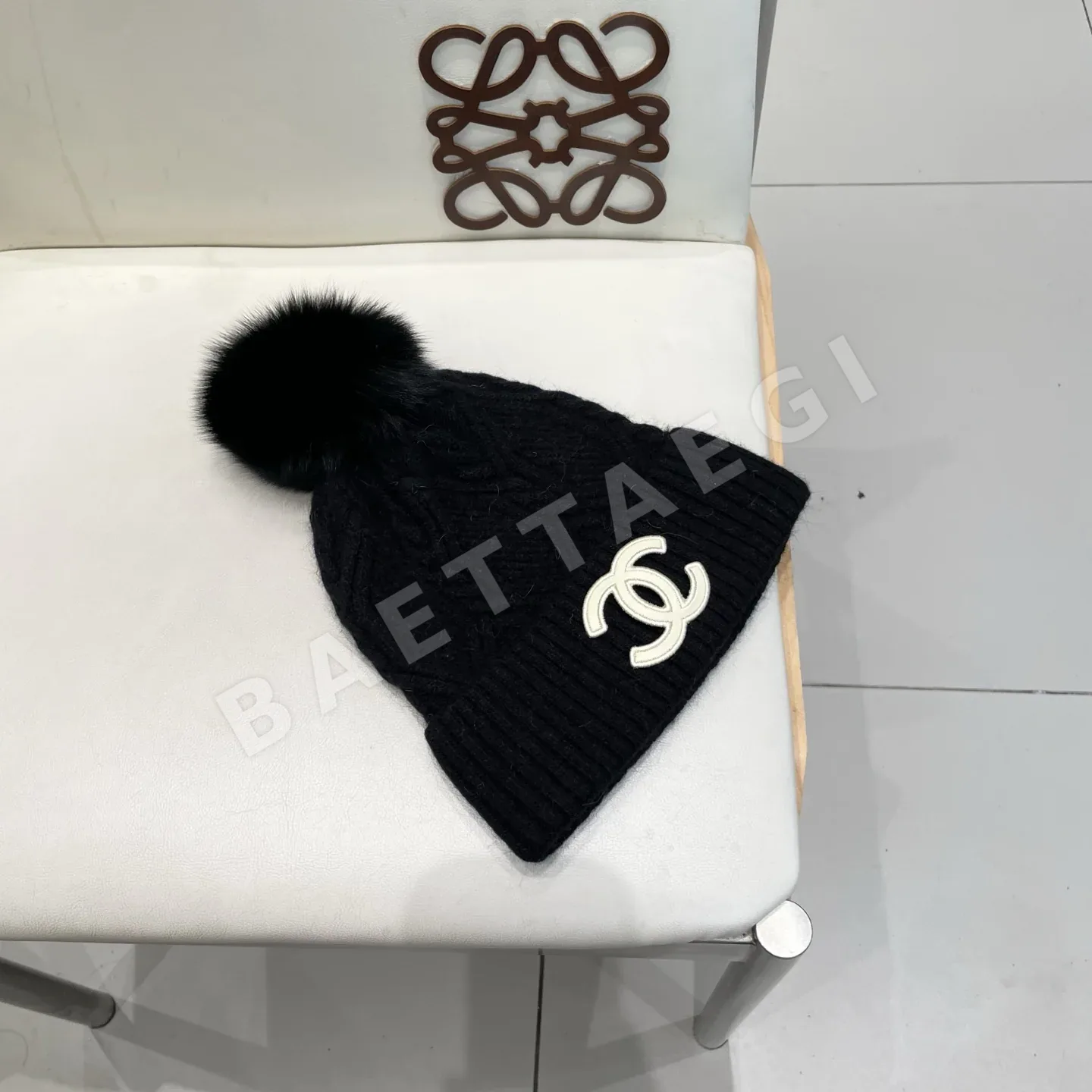 샤넬 울 니트 비니 상세 이미지 3