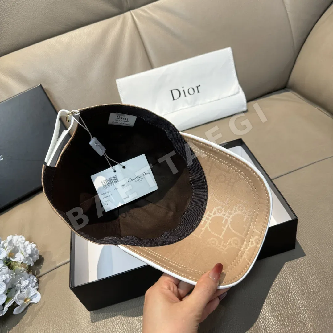 디올 모노그램 캔버스 베이스볼 모자 상세 이미지 7