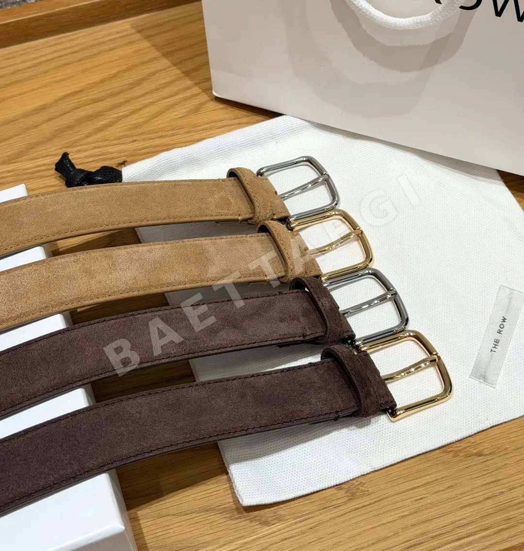 더로우 클래식 스웨이드 가죽 벨트 상세 이미지 5
