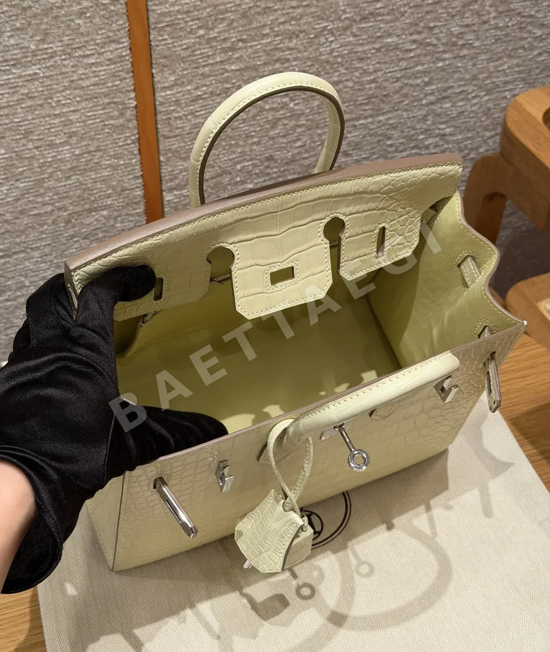 에르메스 버킨 25 매트 알리게이터 가방 상세 이미지 6