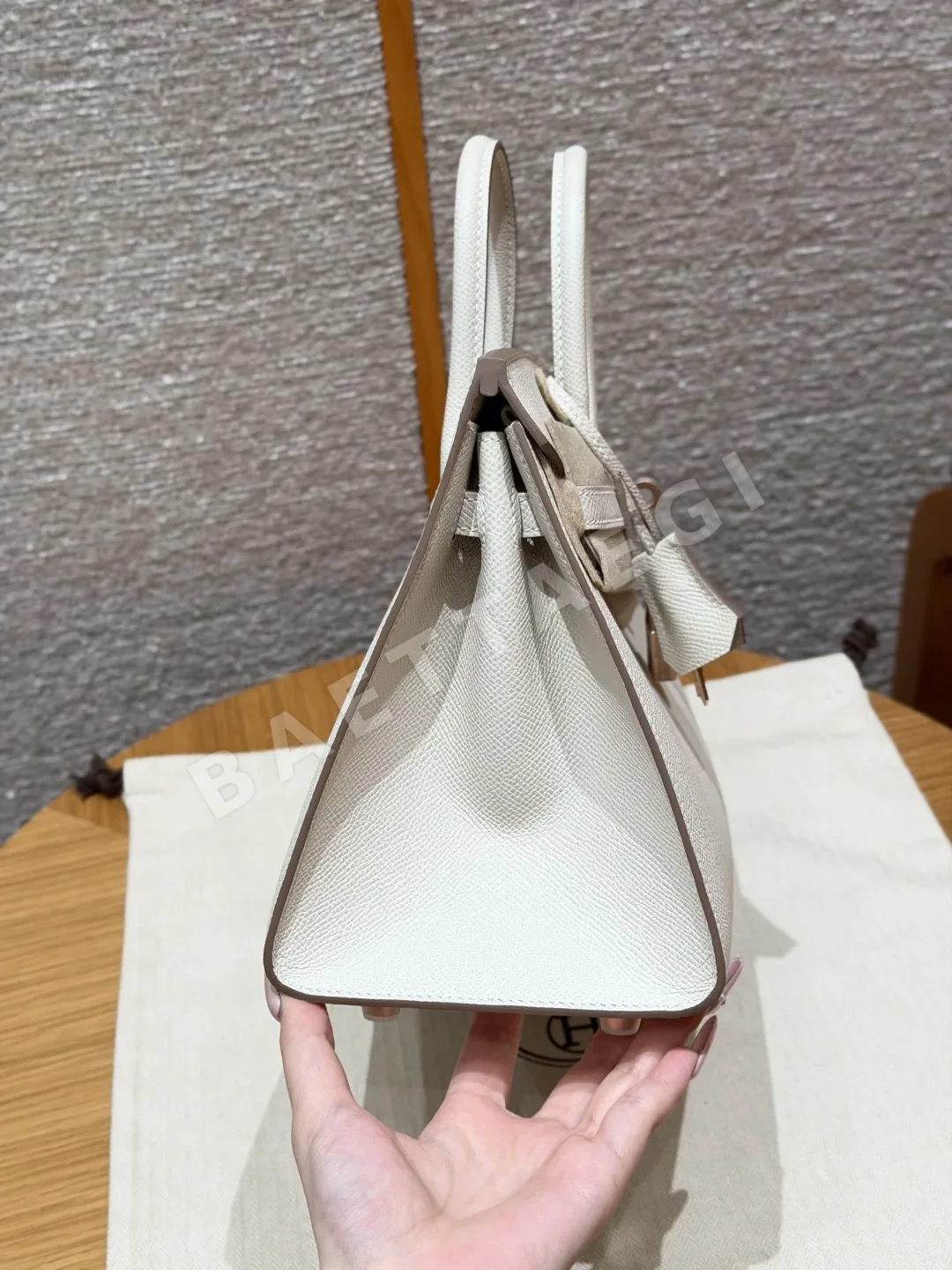 에르메스 버킨 25 cm 앱송 가죽 가방 상세 이미지 3