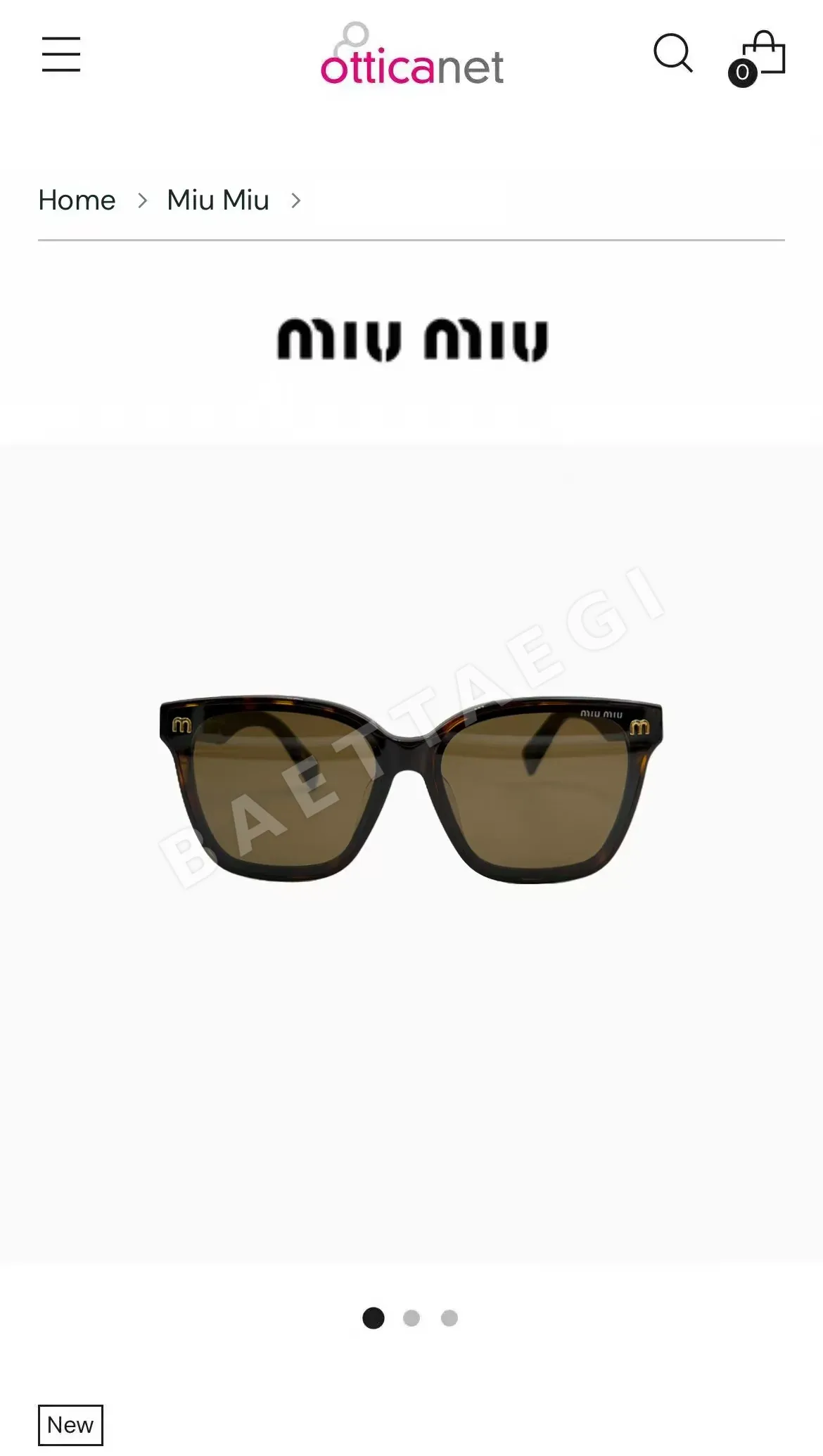 미우미우 MU64 ZS 선글라스 상세 이미지 4