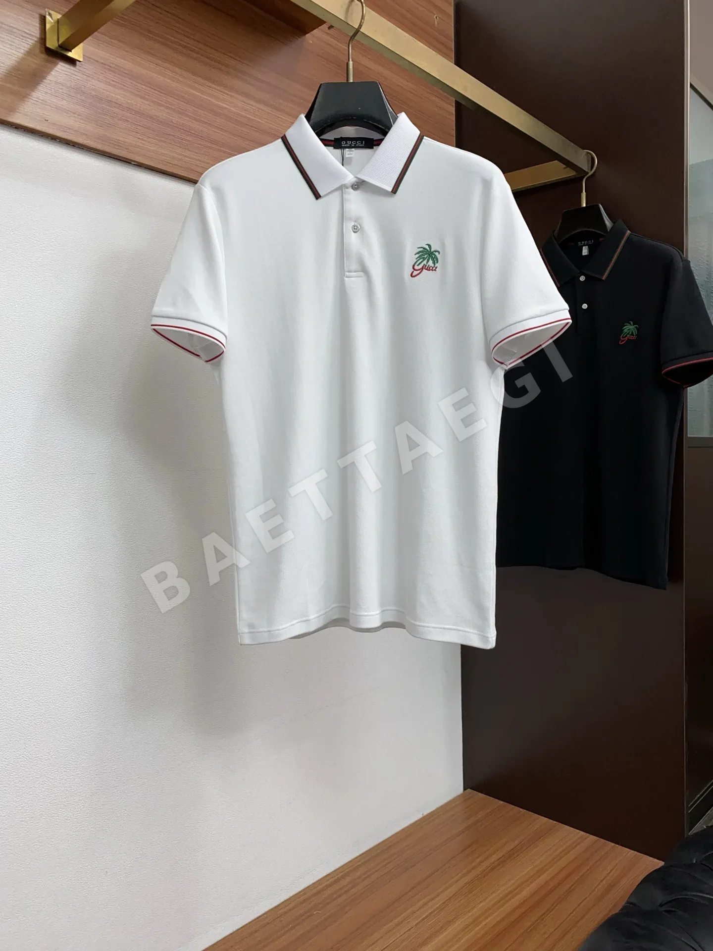구찌 남성 카라 반팔 폴로셔츠 133092