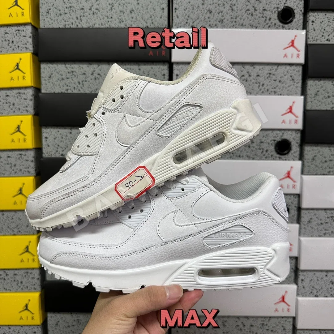 나이키 [MAX] 에어 맥스 90 CZ5594-100 201057 Nike Air Max 90 Leather Triple White 상세 이미지 6