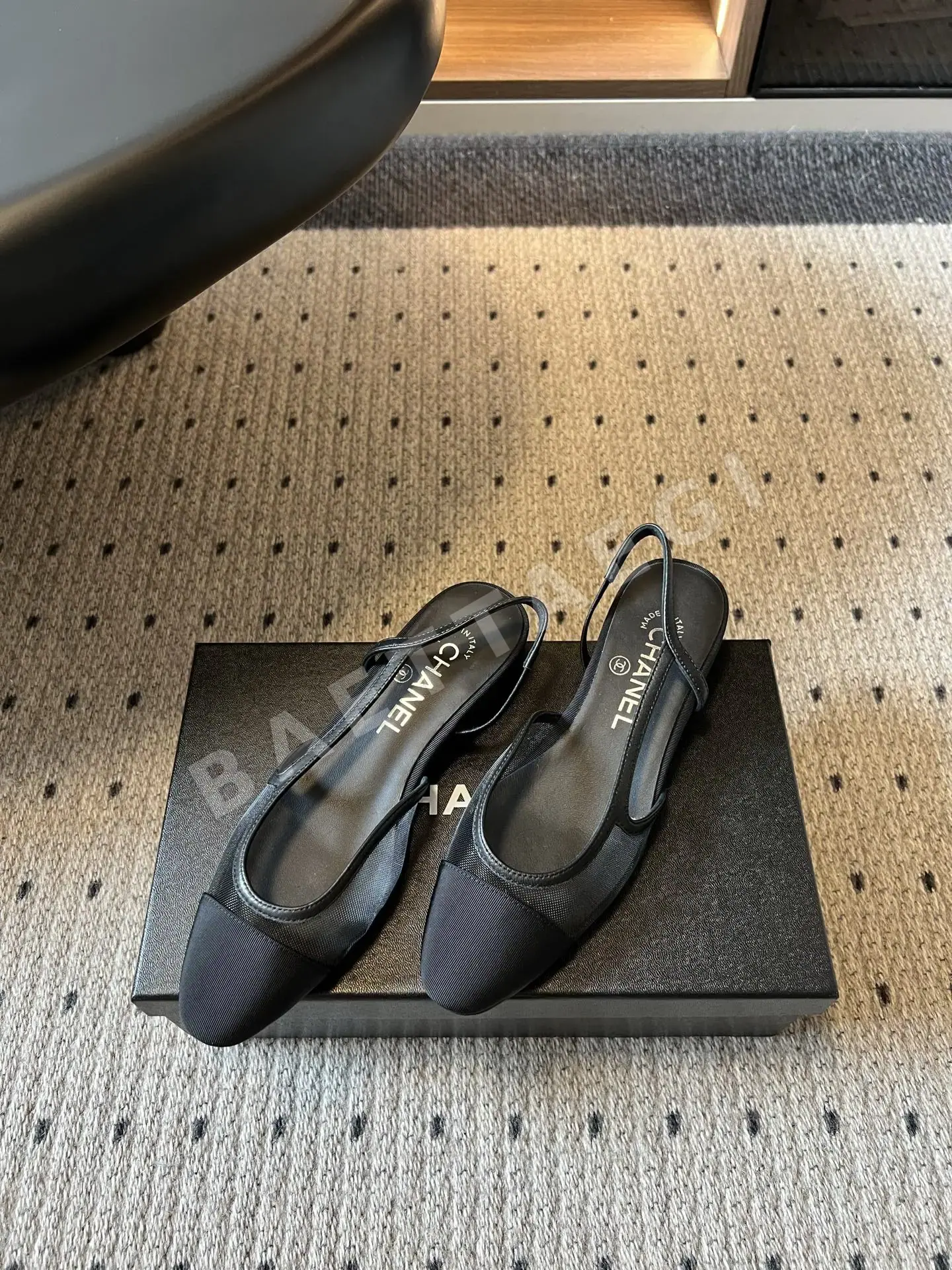 샤넬 힐 컬러 블록 백스트랩 상세 이미지 2