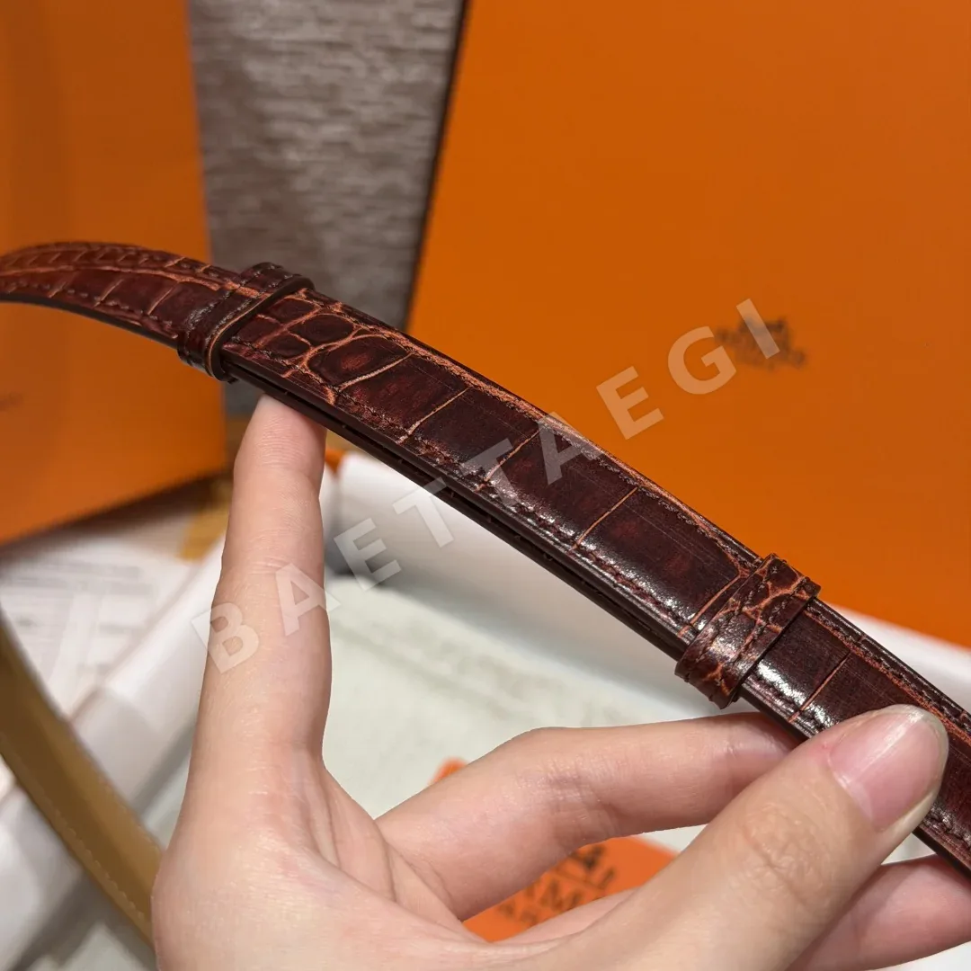 에르메스 켈리 버클 카프스킨 벨트 18mm 상세 이미지 9