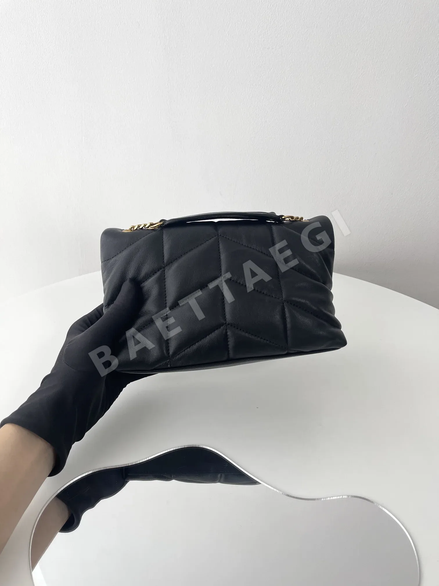 생로랑 루루 푸퍼 미니 더블 체인 가방 759337 상세 이미지 3