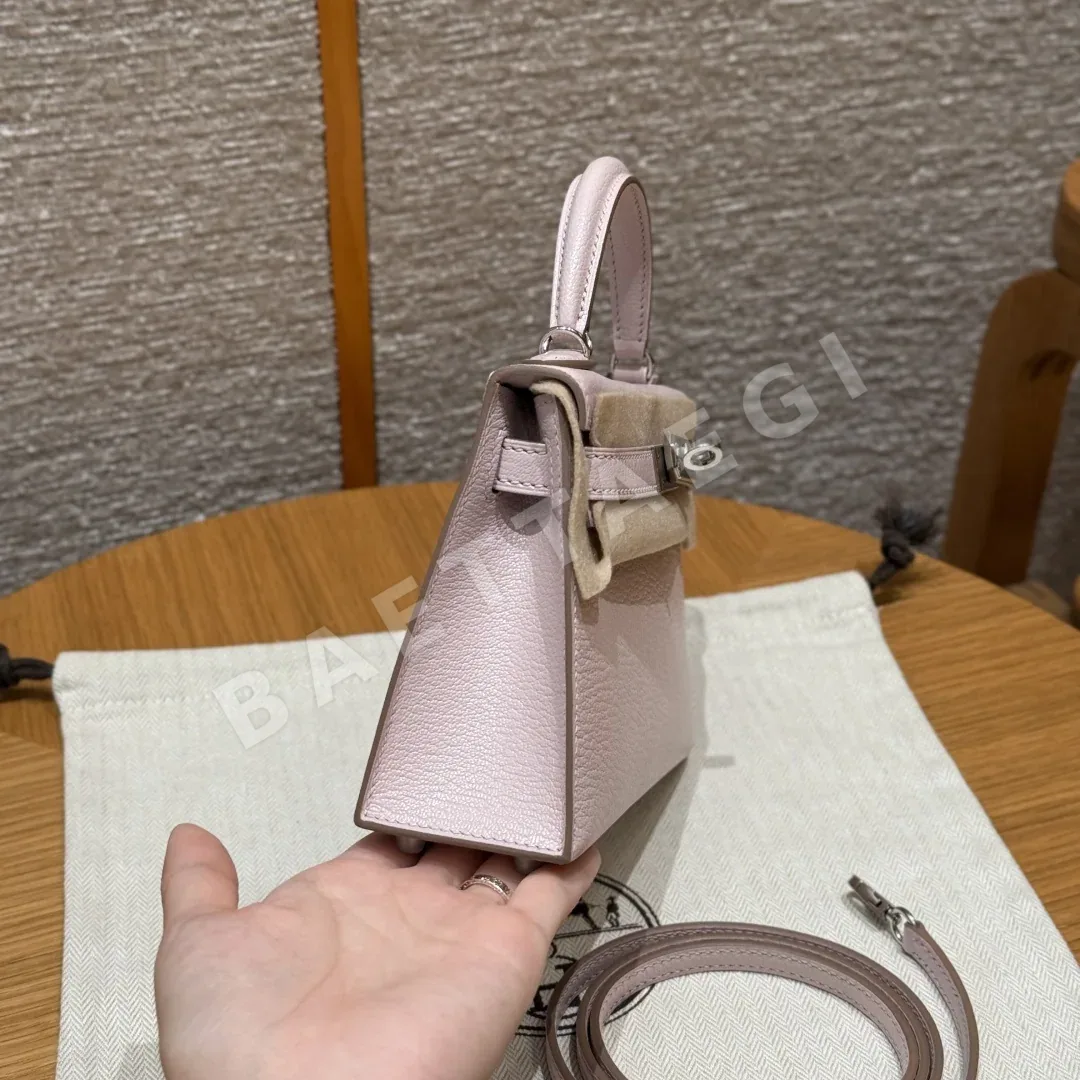 에르메스 켈리 미니 염소가죽 가방 상세 이미지 4