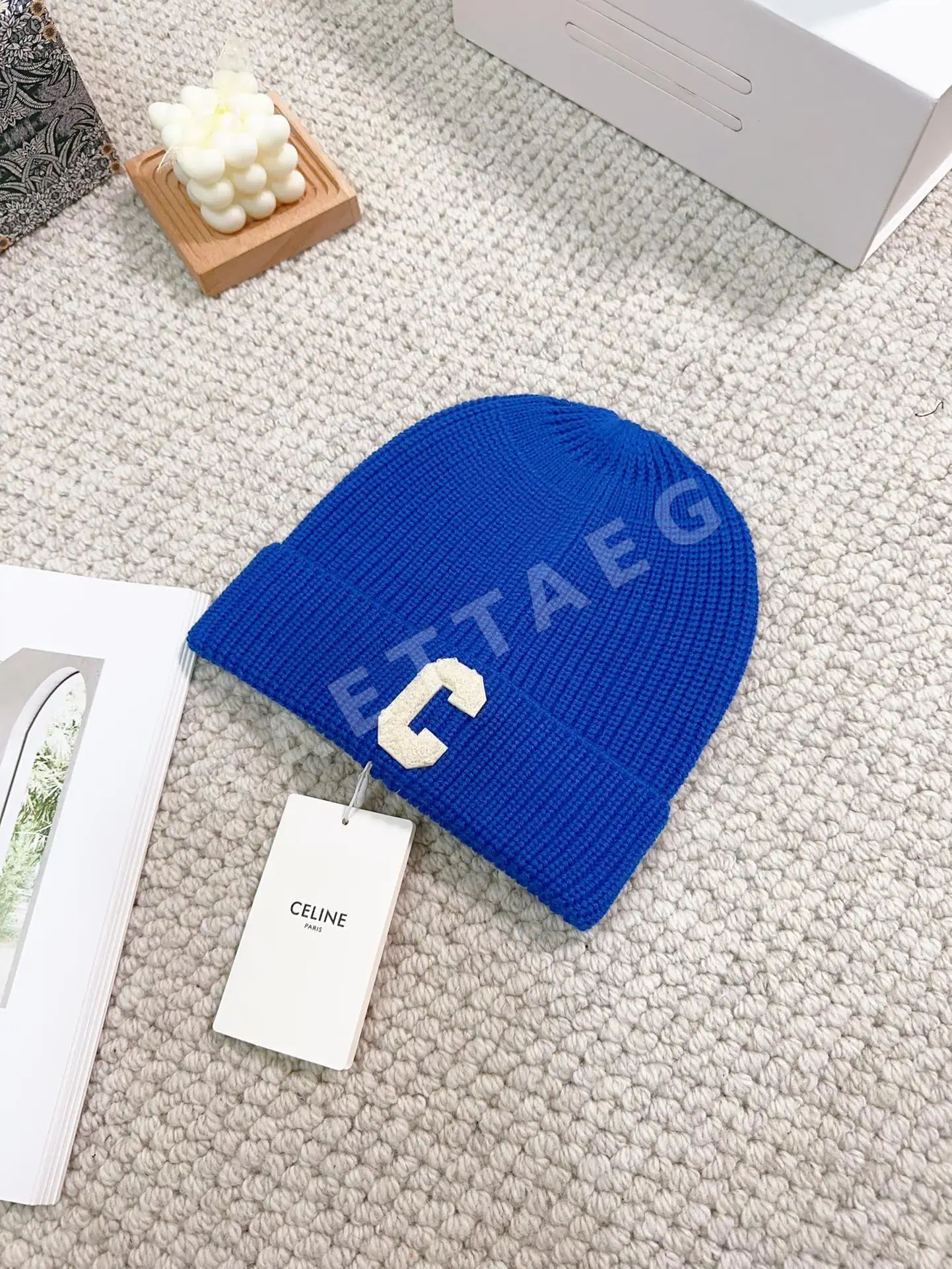 셀린느 울 니트 모자 상세 이미지 2