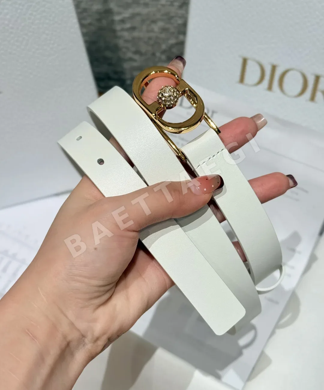 디올 몽테뉴 졸리 골드 버클 벨트 상세 이미지 2