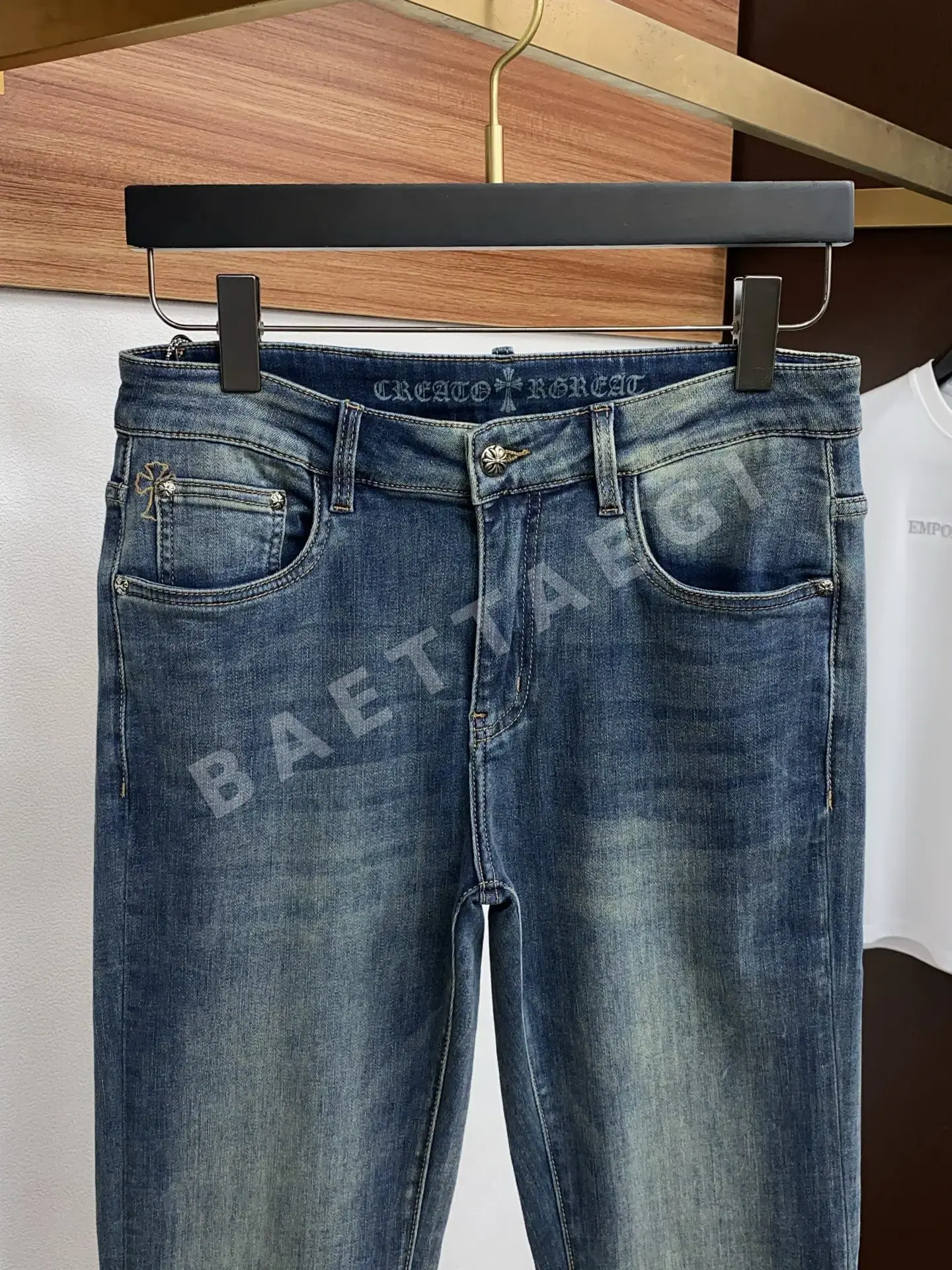 크롬하츠 데님 청바지 상세 이미지 3