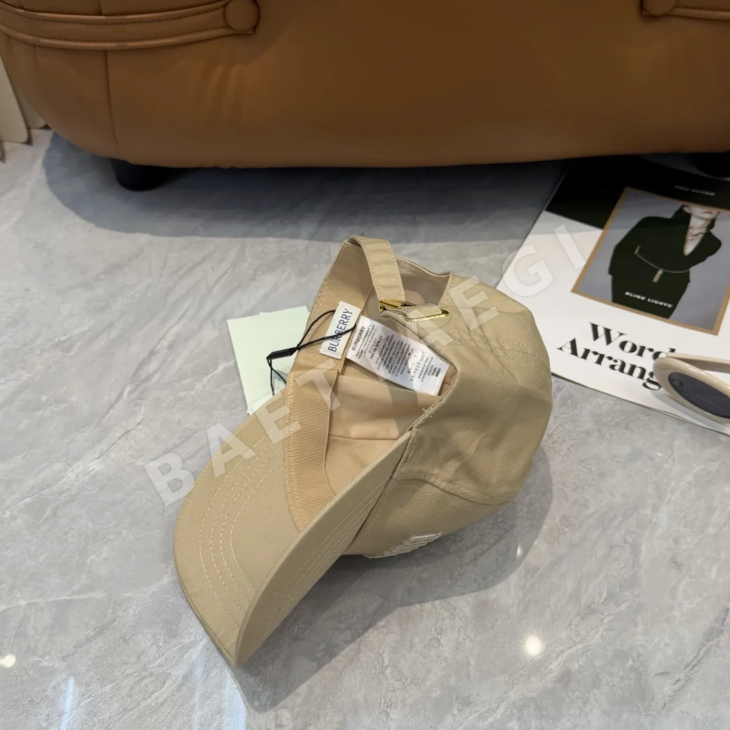 버버리 자수 베이스볼 캡 상세 이미지 4