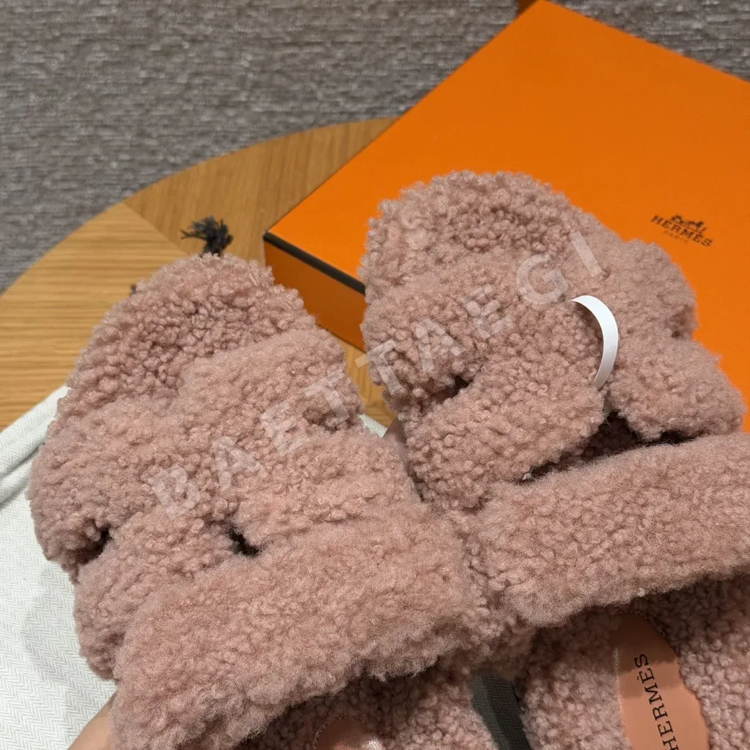 에르메스 시프레 샌들 Naked Pink 울가죽 상세 이미지 8