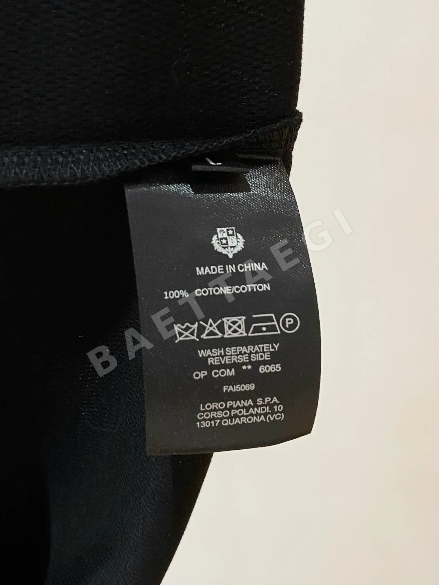 로로피아나 남성 린넨 반팔 티셔츠 상세 이미지 10
