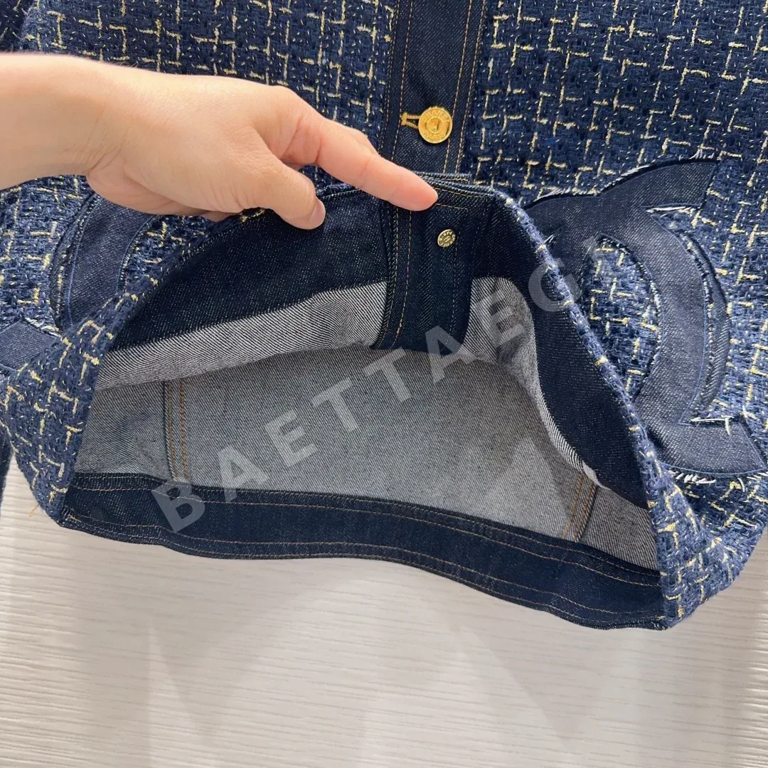 샤넬 데님 하이핏 여성 자켓 상세 이미지 8