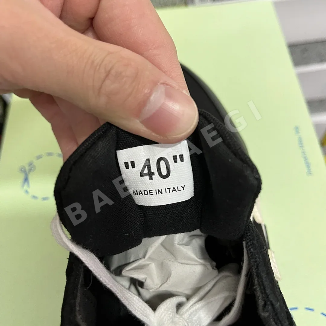 오프화이트 아블로 벌크 로우 202397 Off White Abloh Vulc Low Top Black 상세 이미지 2